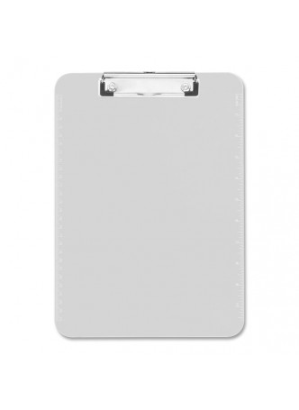 Sparco 01869 Translucent Clipboard, 9" x 12", Plastic, Clear, Each